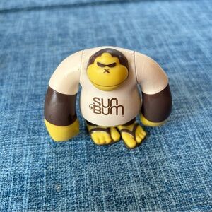 Sun Bum Sunscreen Gorilla Mascot Poseable 3”  Action Figure Beach advertisement